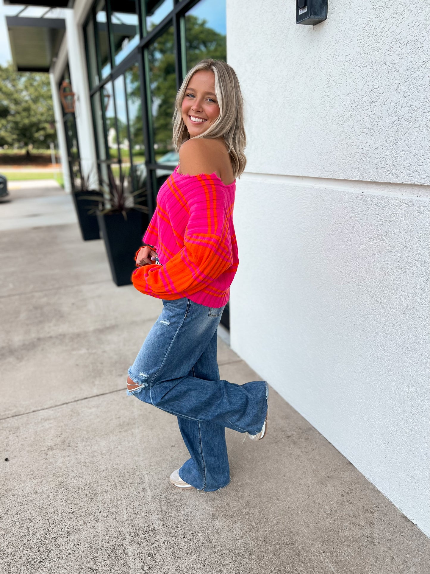 Trendy Loose Fit Dad Jeans