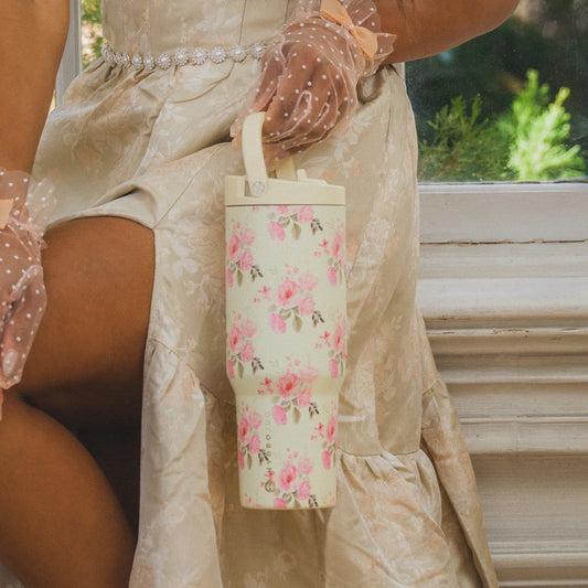 HydroJug - Keepsake Floral Edition | 32oz Sport Tumbler Leakproof & Insulated