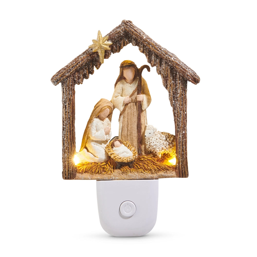 Holy Night Nativity Night Light - 6"