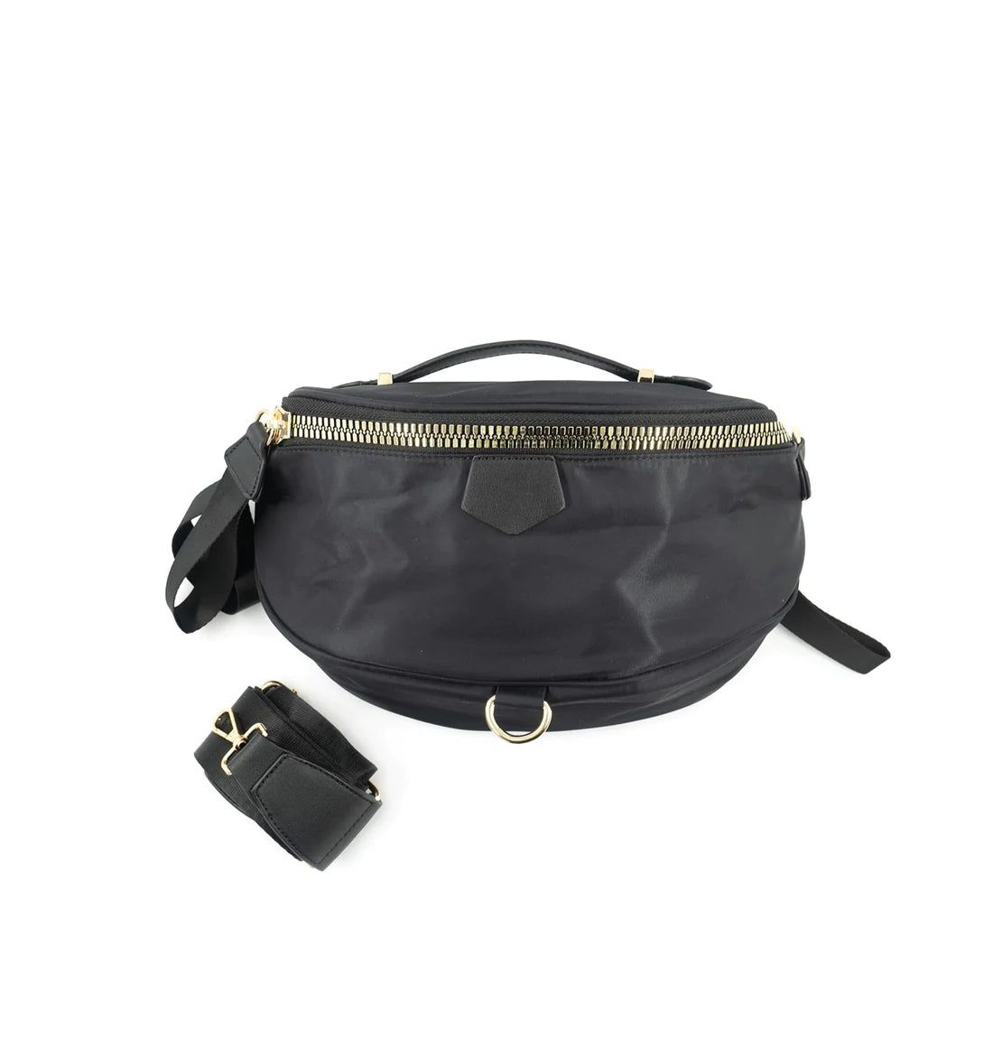 Carter Nylon Bum Bag - BLACK