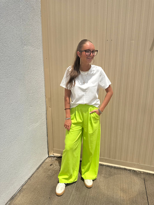Lime Green Trouser Lounge Pants