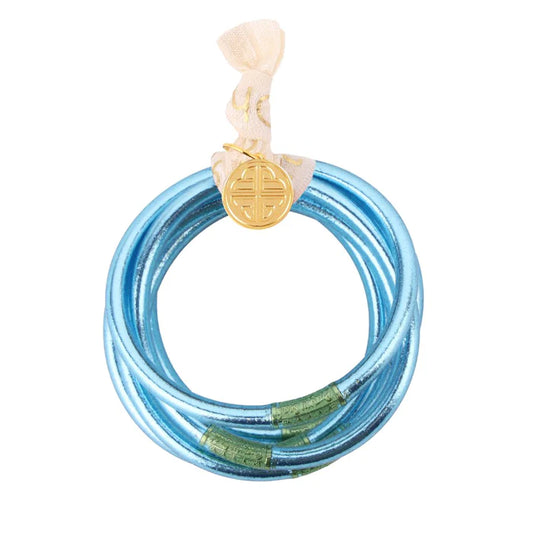 BuDhaGirl - AZURE - All Weather Bangles® (AWB®) - Set of 6