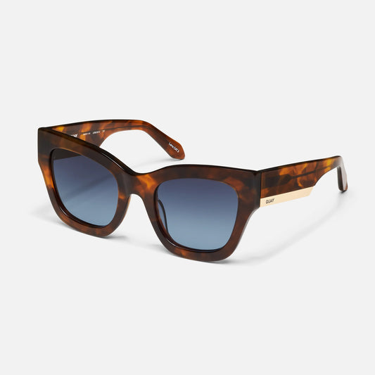 QUAY - By The Way - Brown Tort Frame/Blue