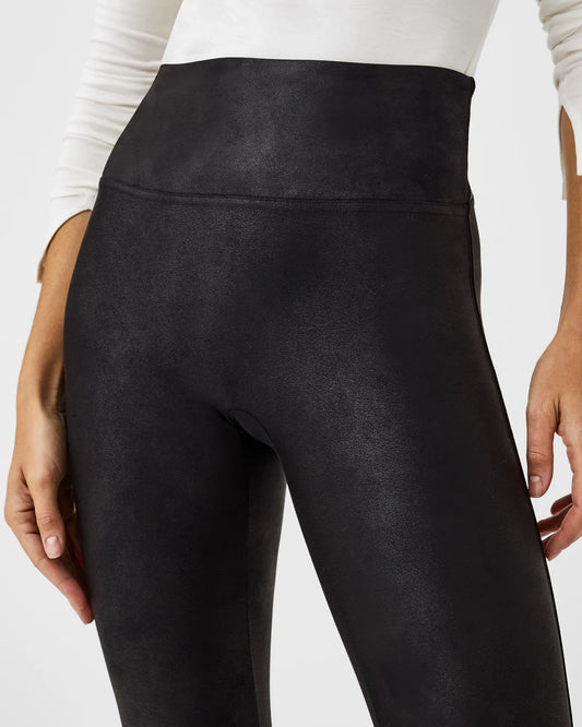 SPANX - Spanxshape Faux Leather Fleece Lined Leggings