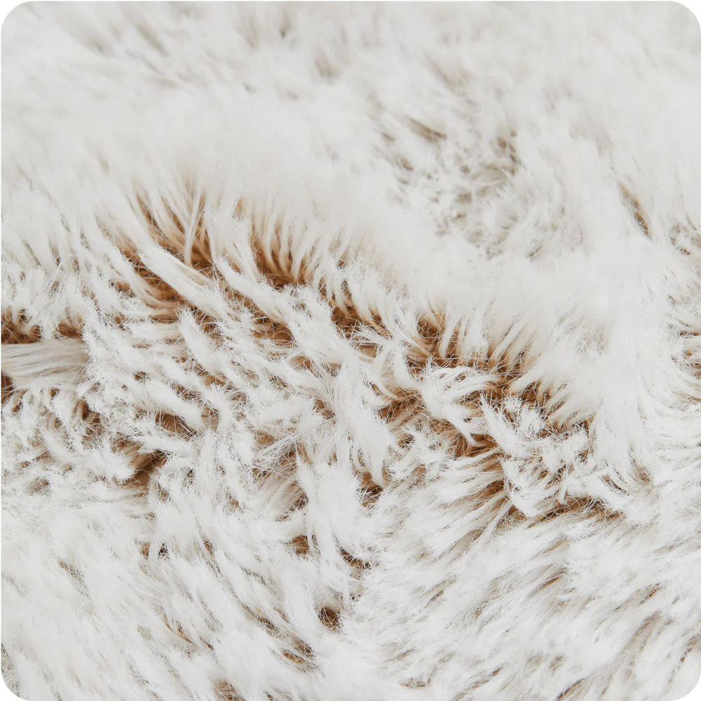 WARMIES - Marshmallow Brown Microwavable & Cooling Heart Heat Pad