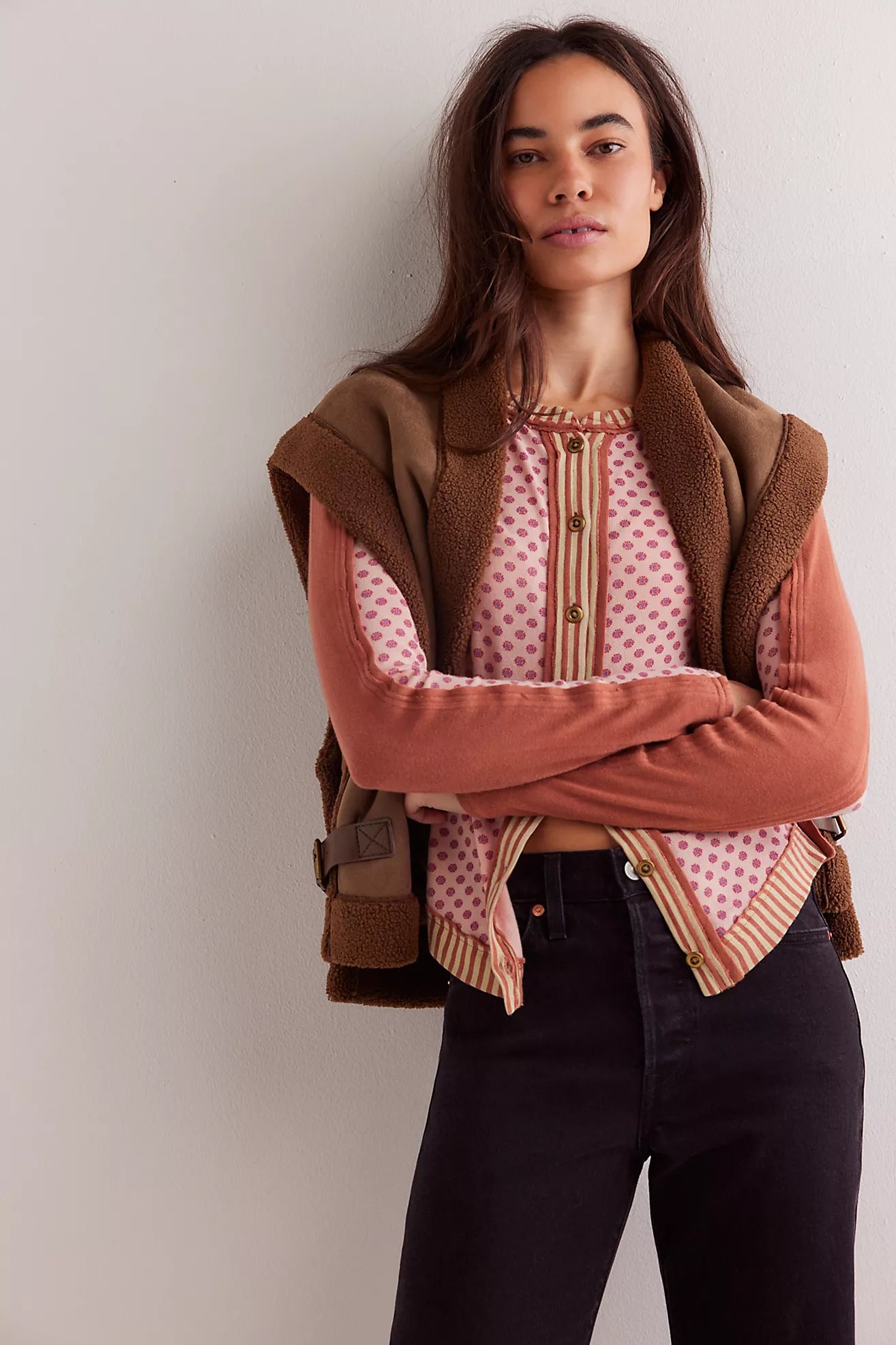 Free People - Instant Classic Tee - Pink Combo