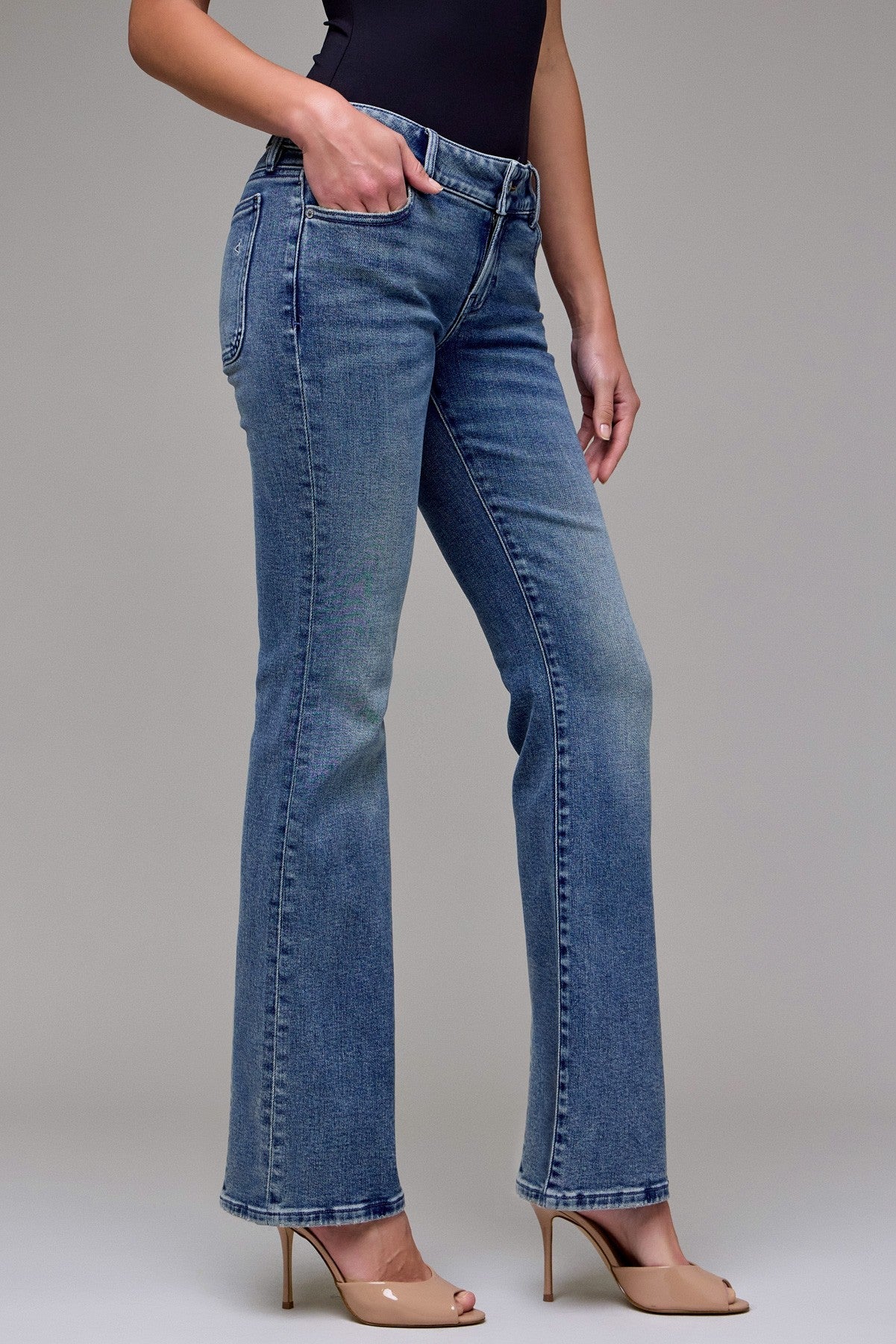 Hidden - Ryan Vintage Wash Low Rise Stretch Bootcut Jeans