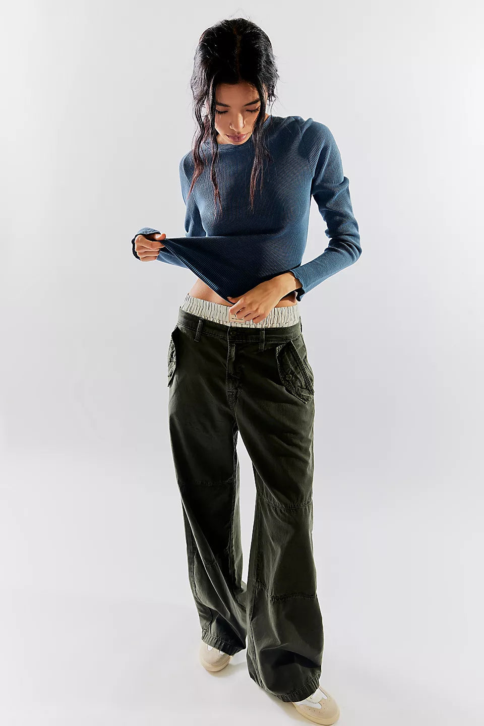 Free People - Easy Does It Tee - Dark Denim