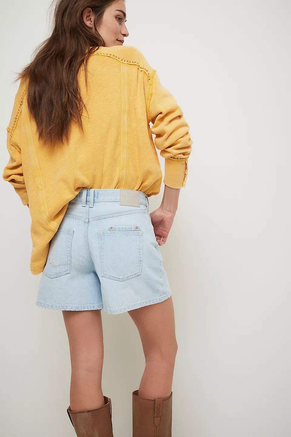 Free People - Tippi Denim Shorts - BABALON BLUE
