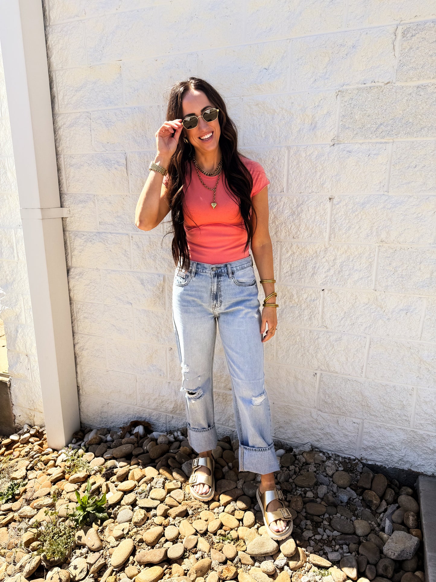 Hidden - BAILEY - Light Wash Relaxed Boyfriend Jean