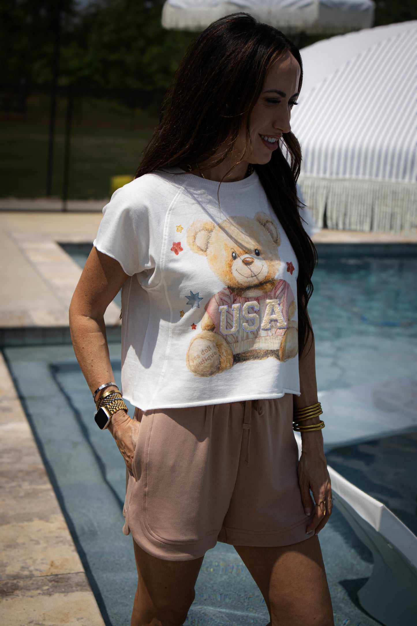 Classic Comfort Tan Sweat Shorts