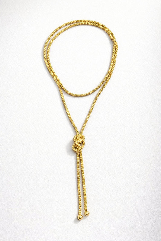 ADORN - Cord of Love Gold Rope Knot Necklace