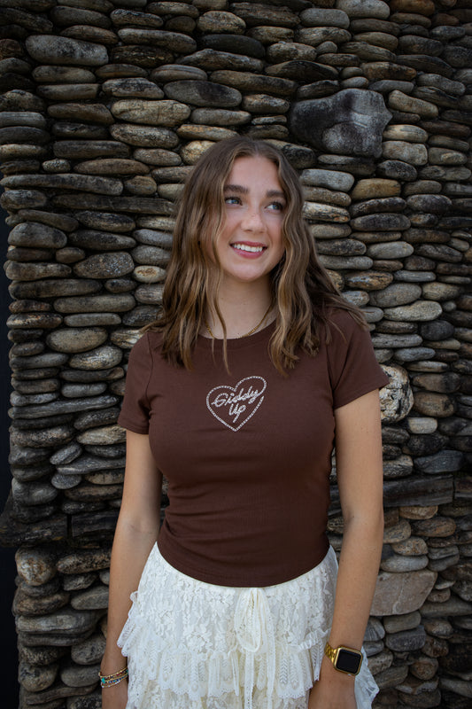 Giddy Up Graphic Baby Tee