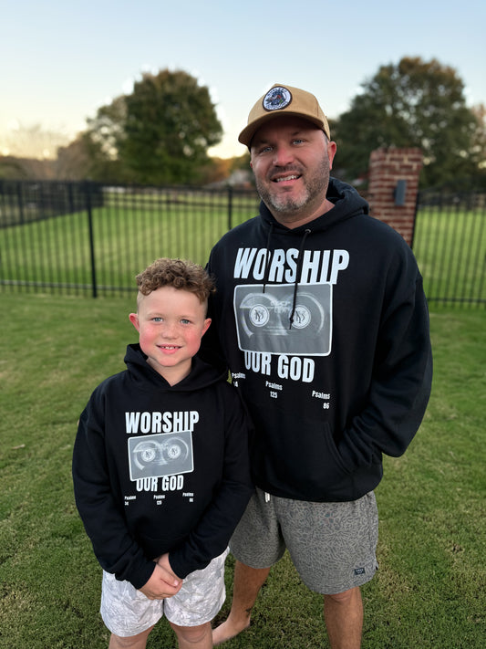 Worship Our God Graphic Hoodie - KIDS