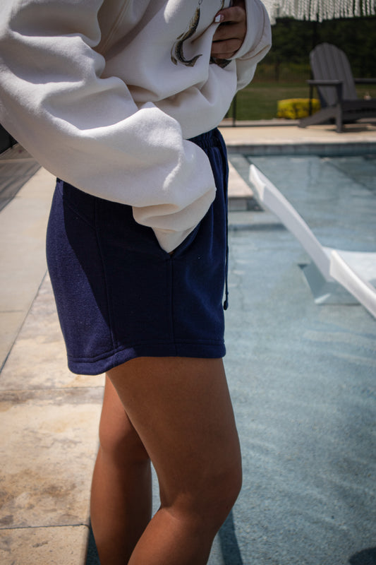 Navy Tide Soft Shorts