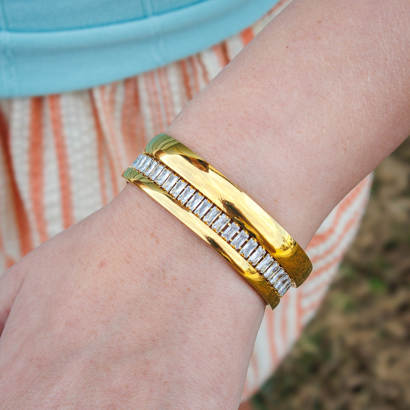 ADORN - Unfailing Love Gold Bangle - THIN