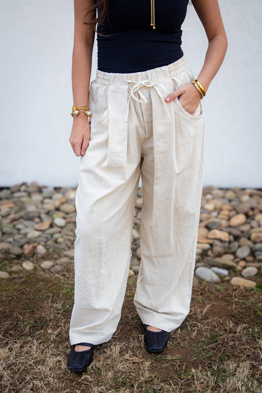 Free People - Chambers Laid Back Pull-On Pants - SUMMER SAND