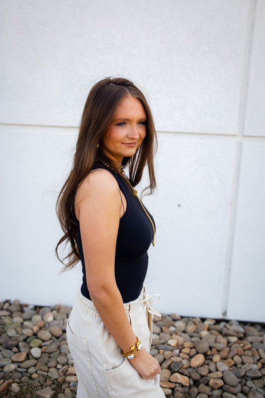 Free People - So Soft Seamless Modal Tank - BLACK