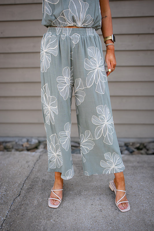 Sage Garden Linen Pants