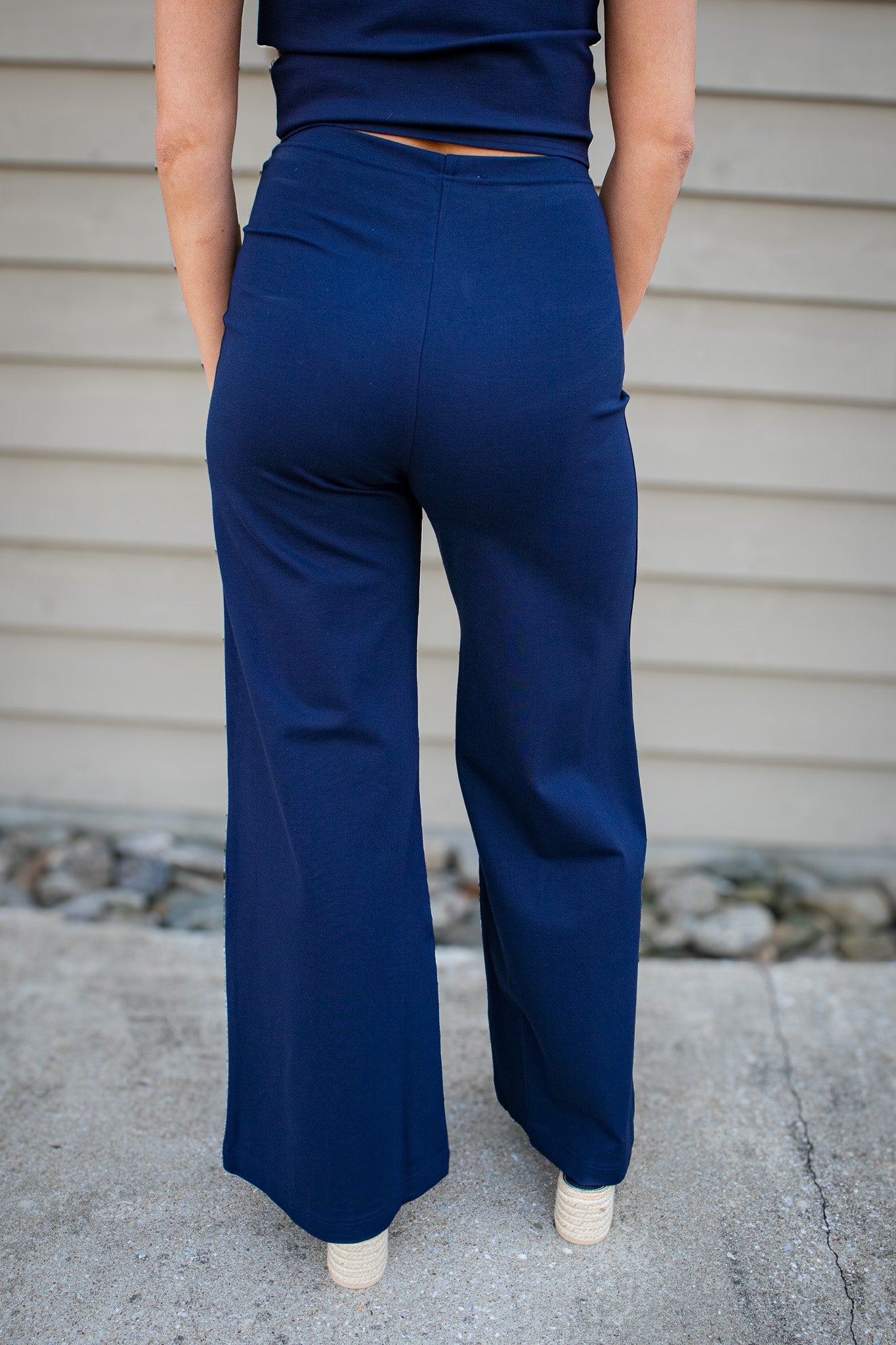 Navy Luxe Pant Set