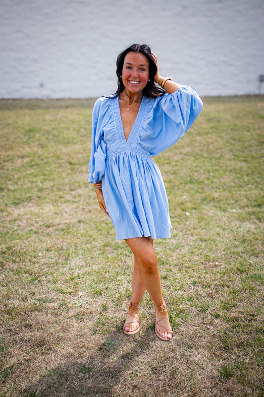 Blue Skies Mini Dress