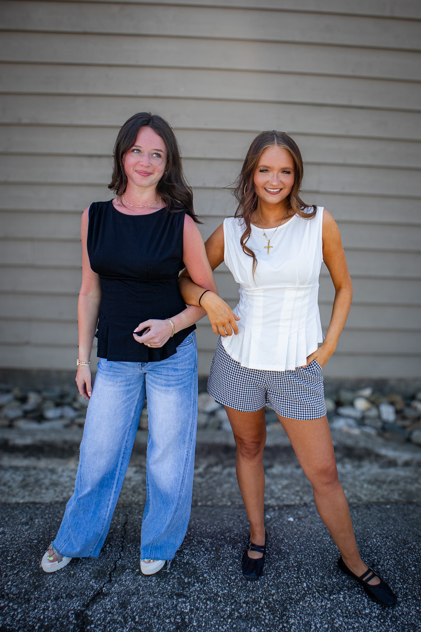 City Chic Tailored Top - BLACK