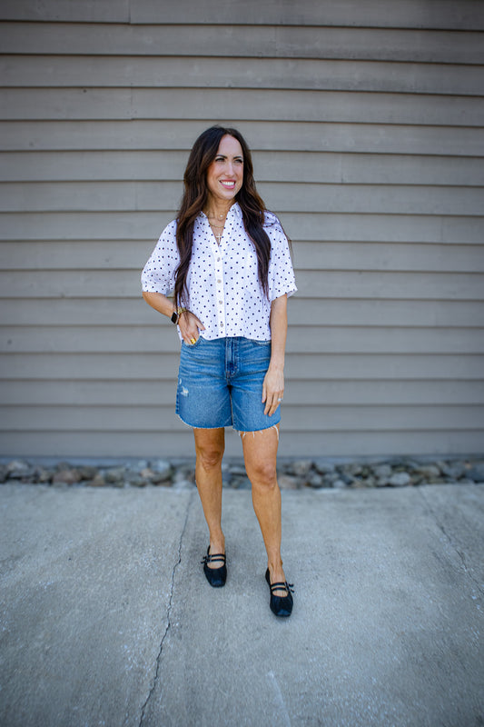 Simply Sweet Polka Dot Top