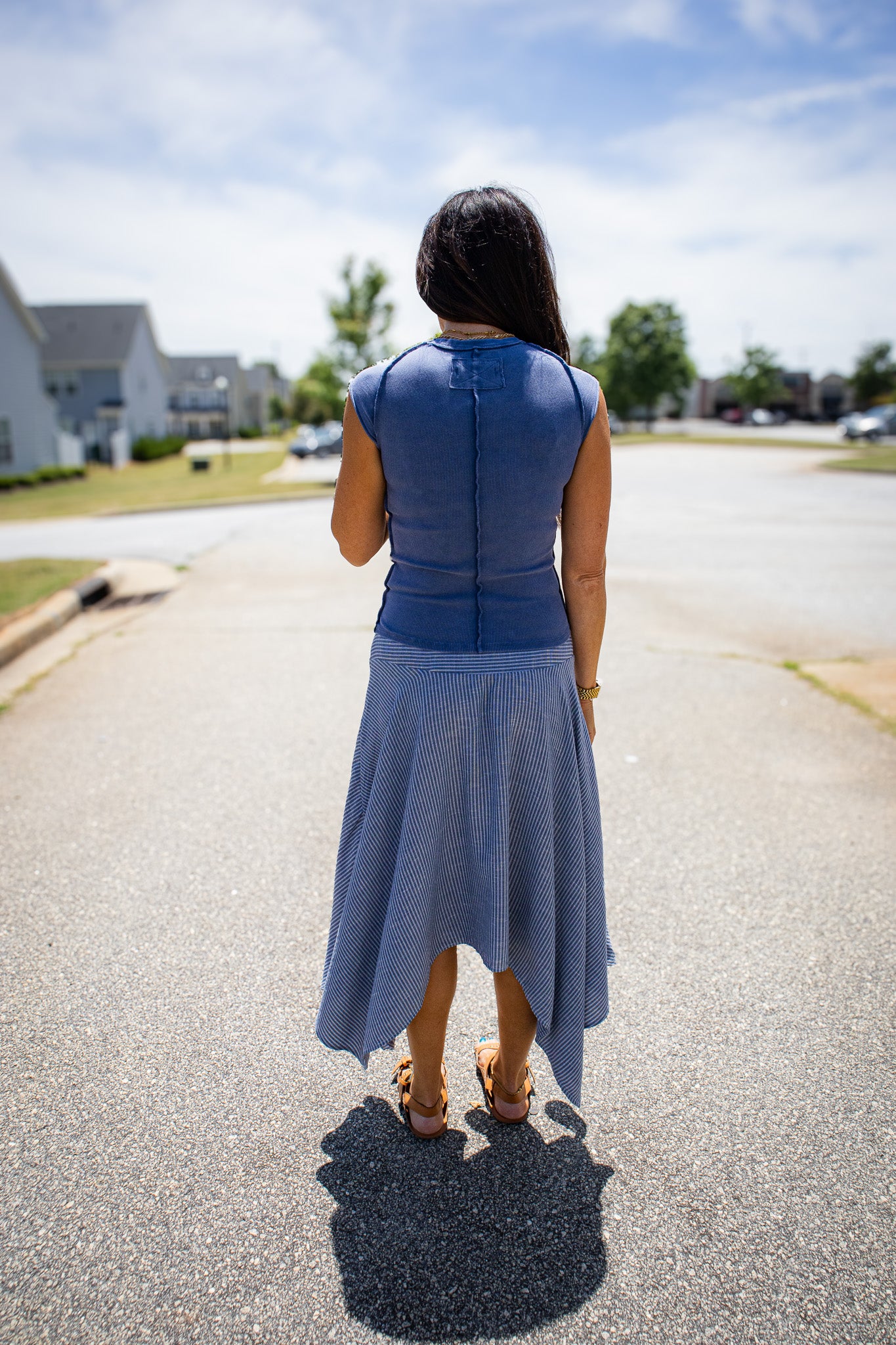 Free People - Ever Had Ribbed Cap Sleeve Top - Indigo