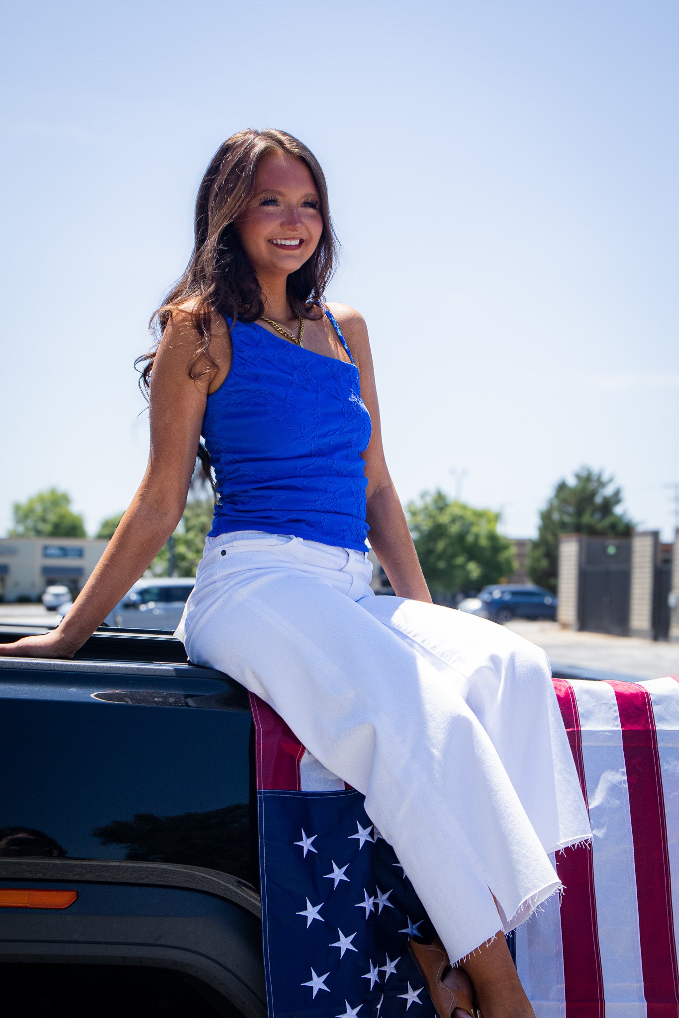 Hidden - Nori White Clean Cropped Wide Leg Jeans