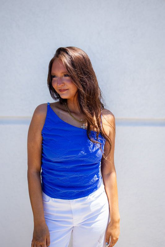 Free People - Gracie Tank-Blue