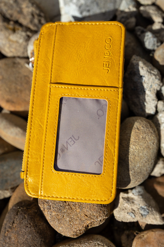Saige Vegan Wallet - MUSTARD