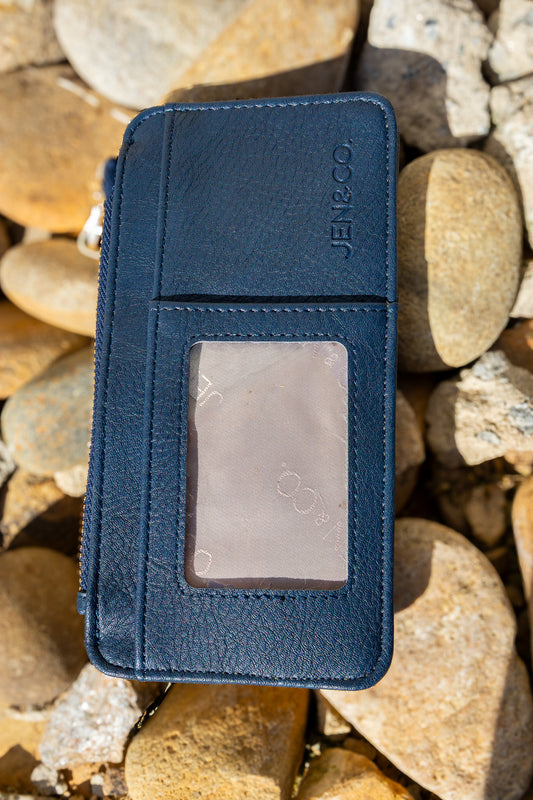 Saige Vegan Wallet - NAVY