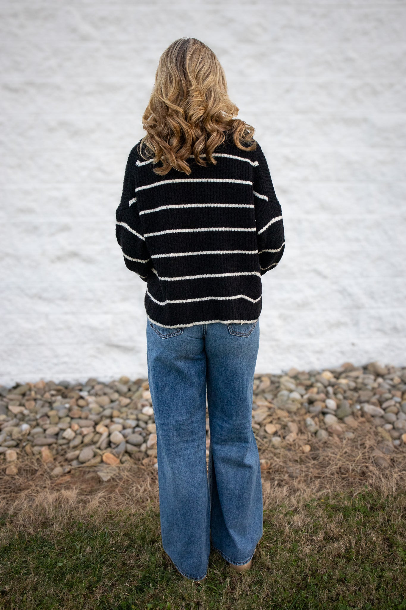 Noel Striped Sweater Top