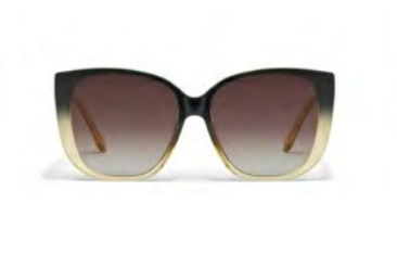 QUAY - EVER AFTER - Black Yellow Frame/Brown Lens