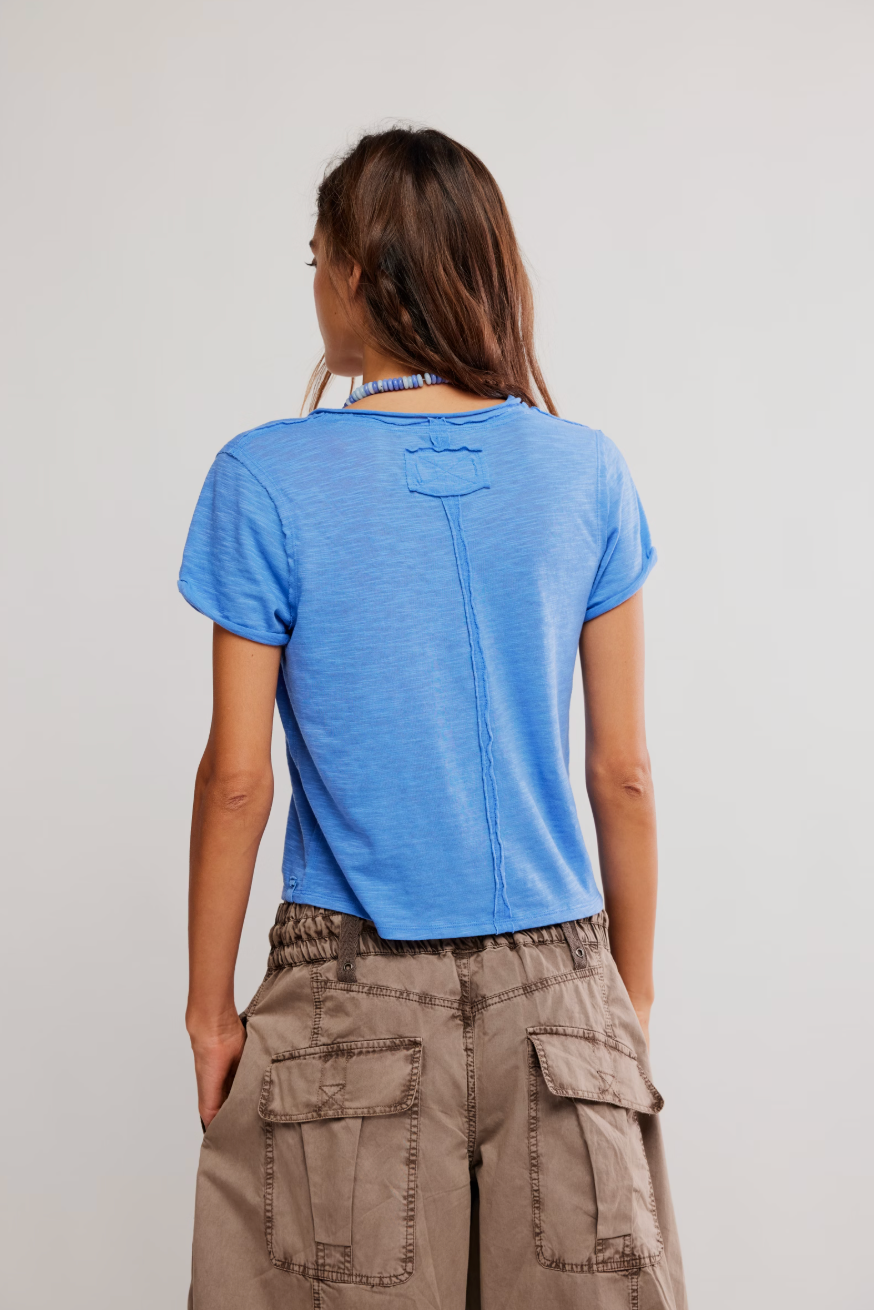Free People - Take 2 Tee - CORNFLOWER COMBO