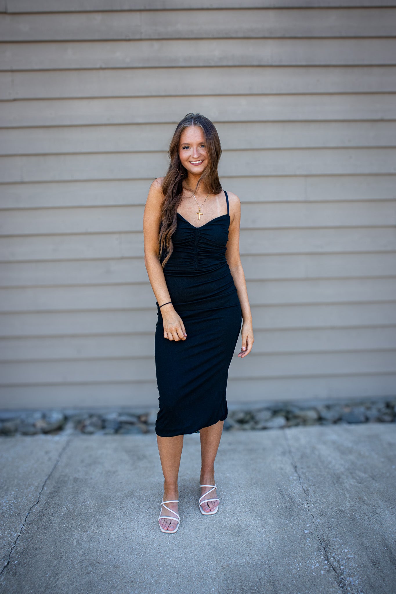 bodycon midi dress outfit Sculpted Black Ruched M Color:Pink Floral or elevated everyday style. Brush Train Blue Tulle Long A