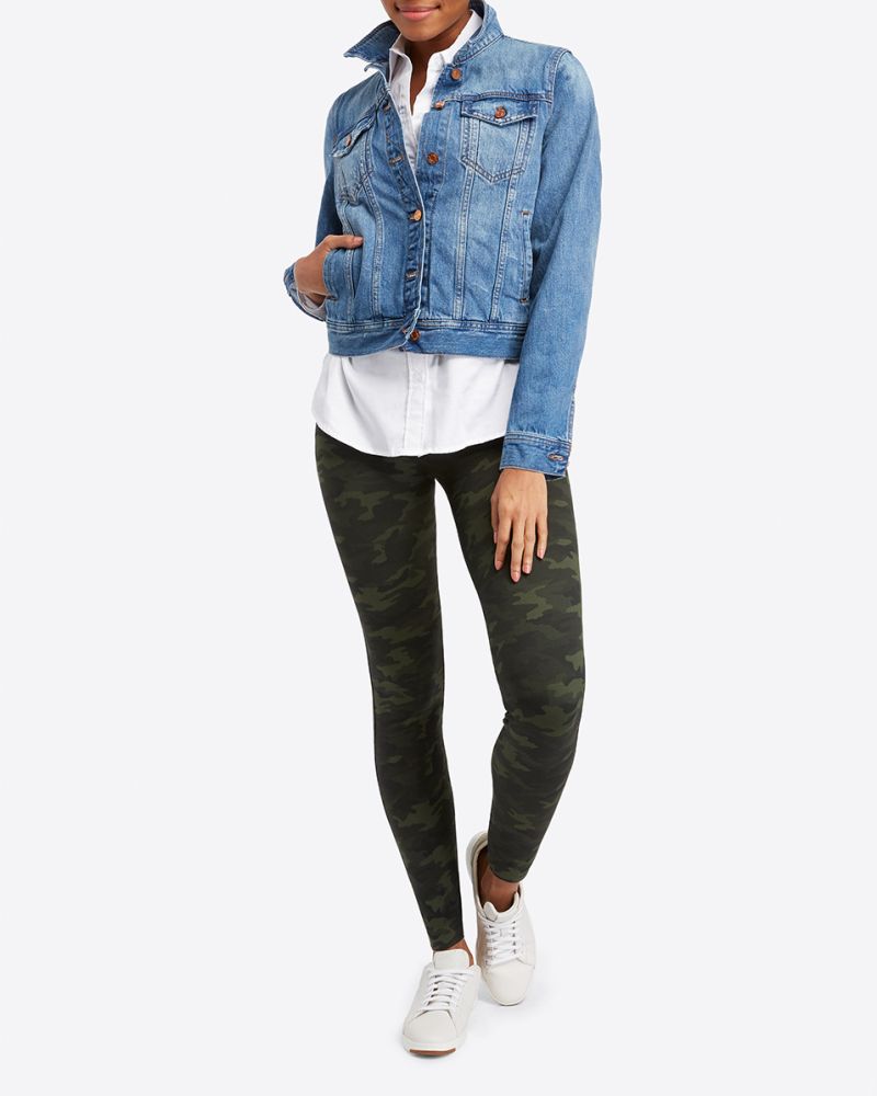 Spanx - Look At Me Now Leggings - GREEN CAMO