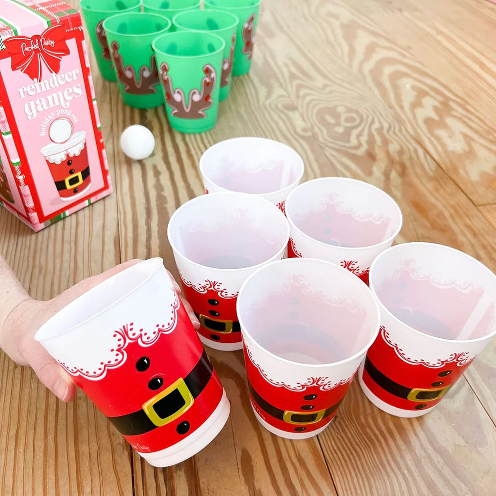 Reindeer Games Holiday Pong Set