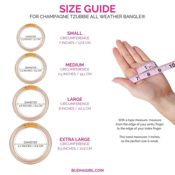 BuDhaGirl- TZUBBIE All Weather Bangle (AWB) -CHAMPAGNE