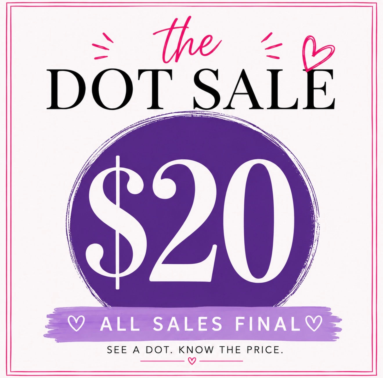 $20 SALE