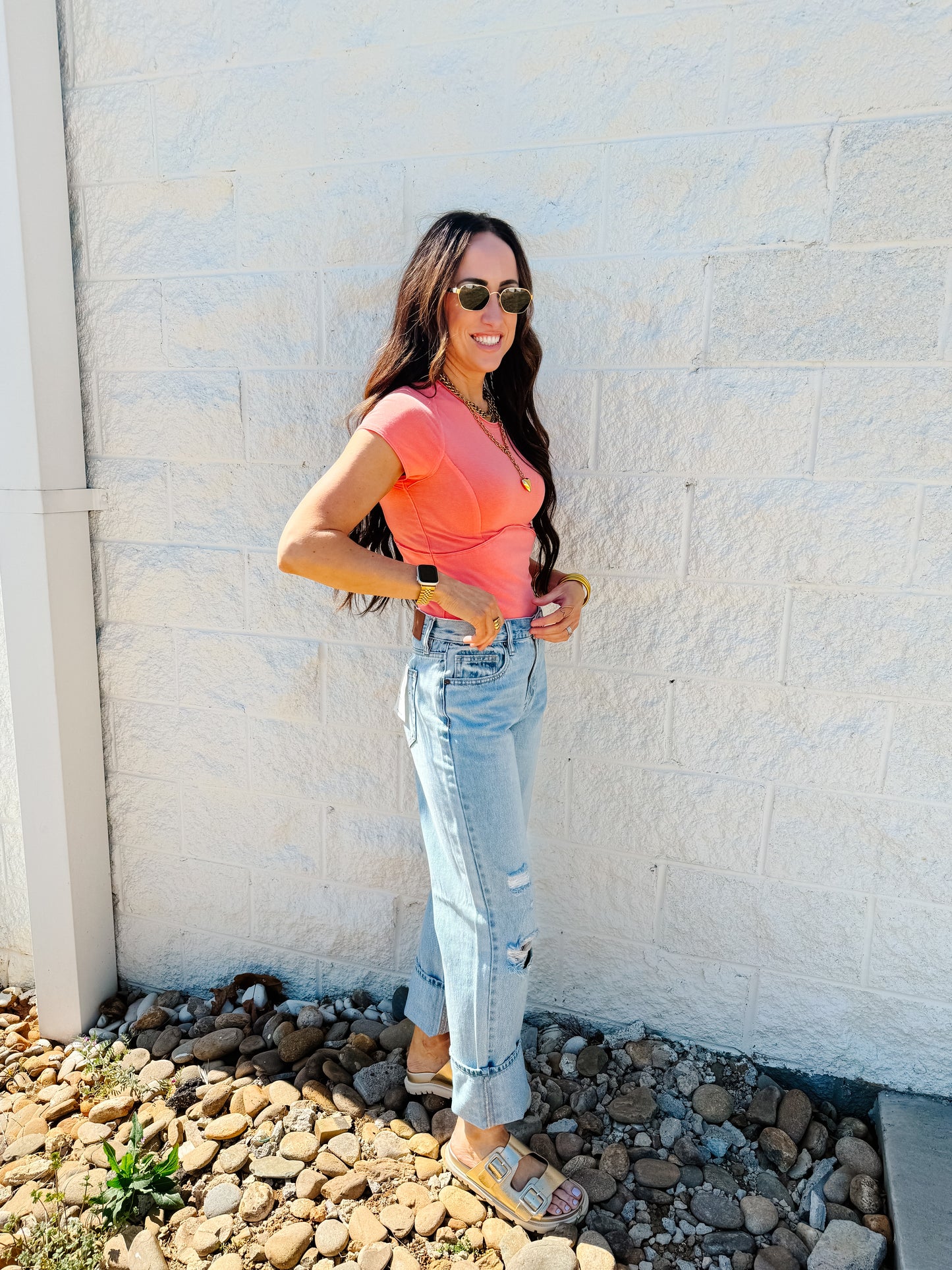 Hidden - BAILEY - Light Wash Relaxed Boyfriend Jean