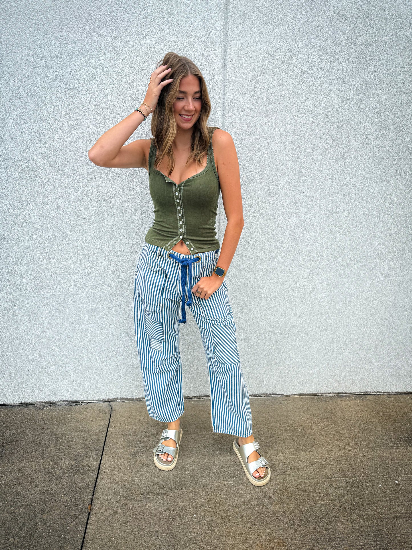 Free People -Moxie Railroad Low-Slung Jeans - Railroad