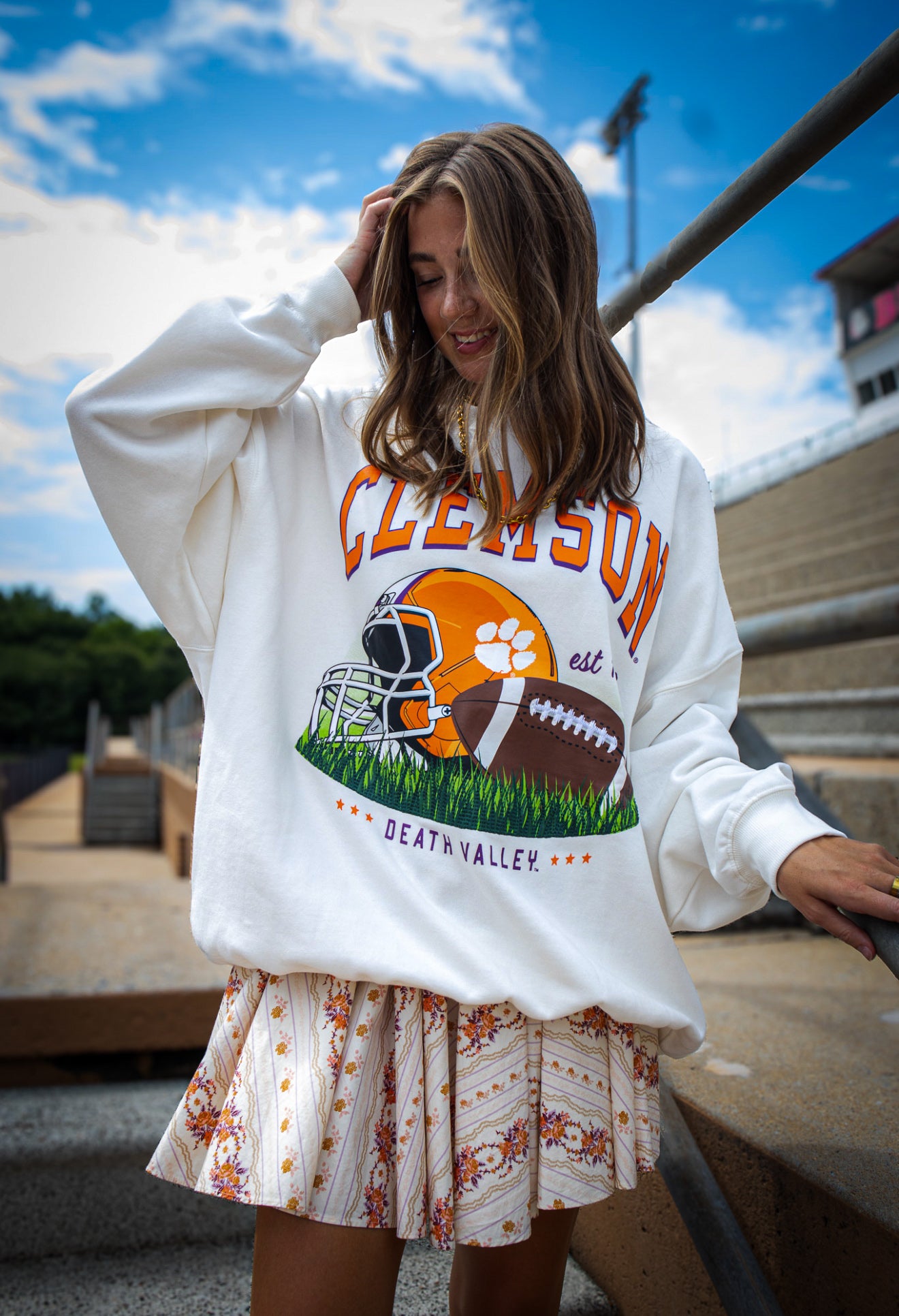 Free People - Gaia Printed Skirt - Ivory Combo