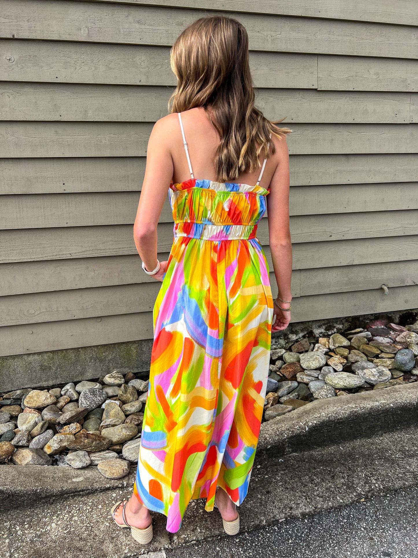 Brushstrokes Of Brilliance Maxi Dress