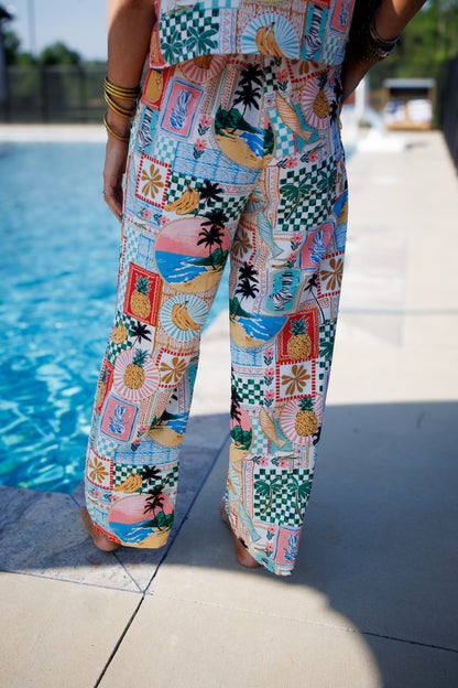 Prints of Paradise Pants