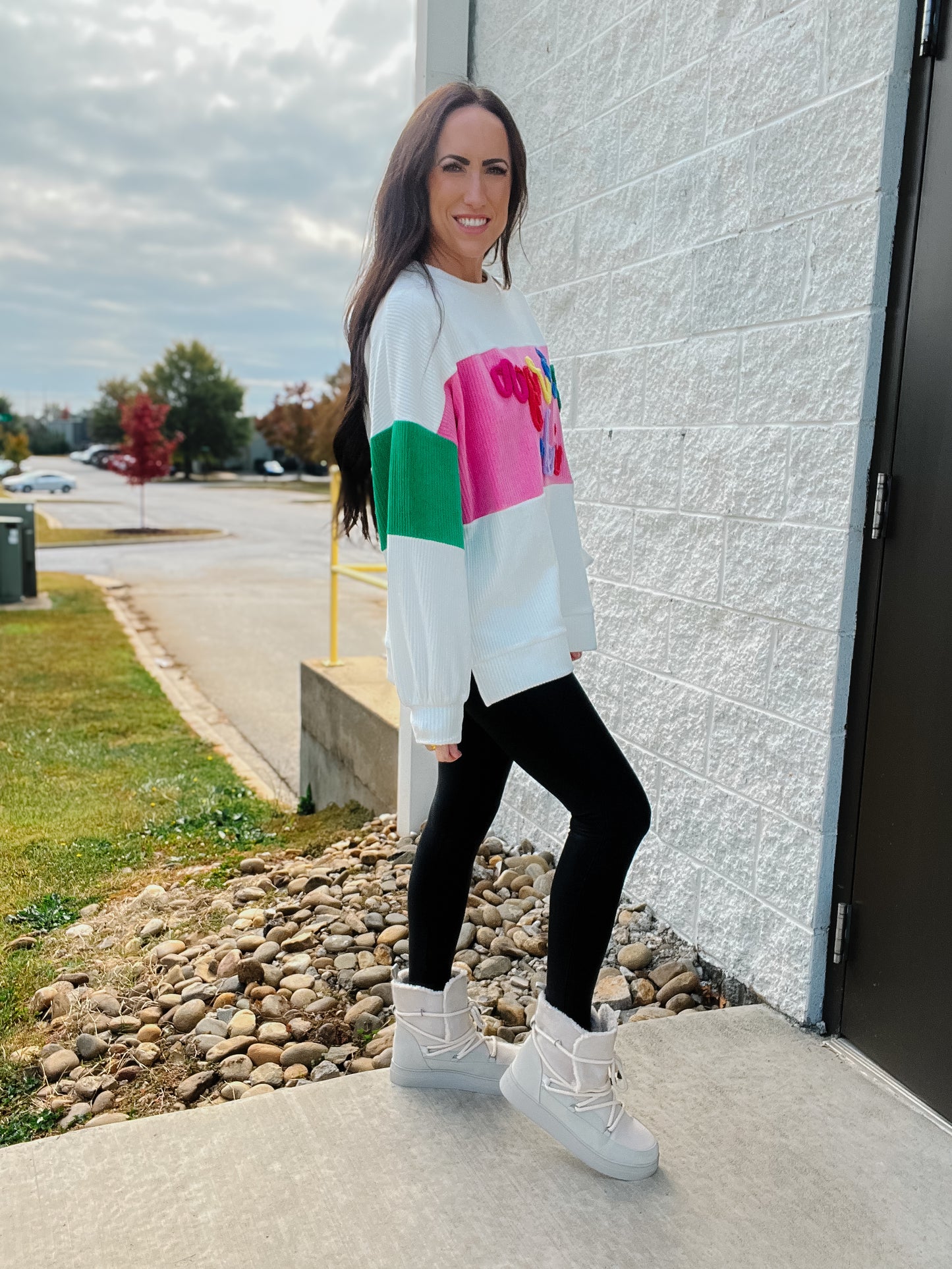 Apres Ski Color Block Sweatshirt