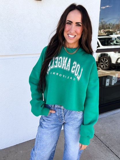 Los Angeles Campus Cropped Sweatshirt