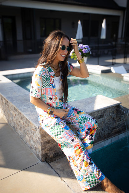 Prints of Paradise Pants