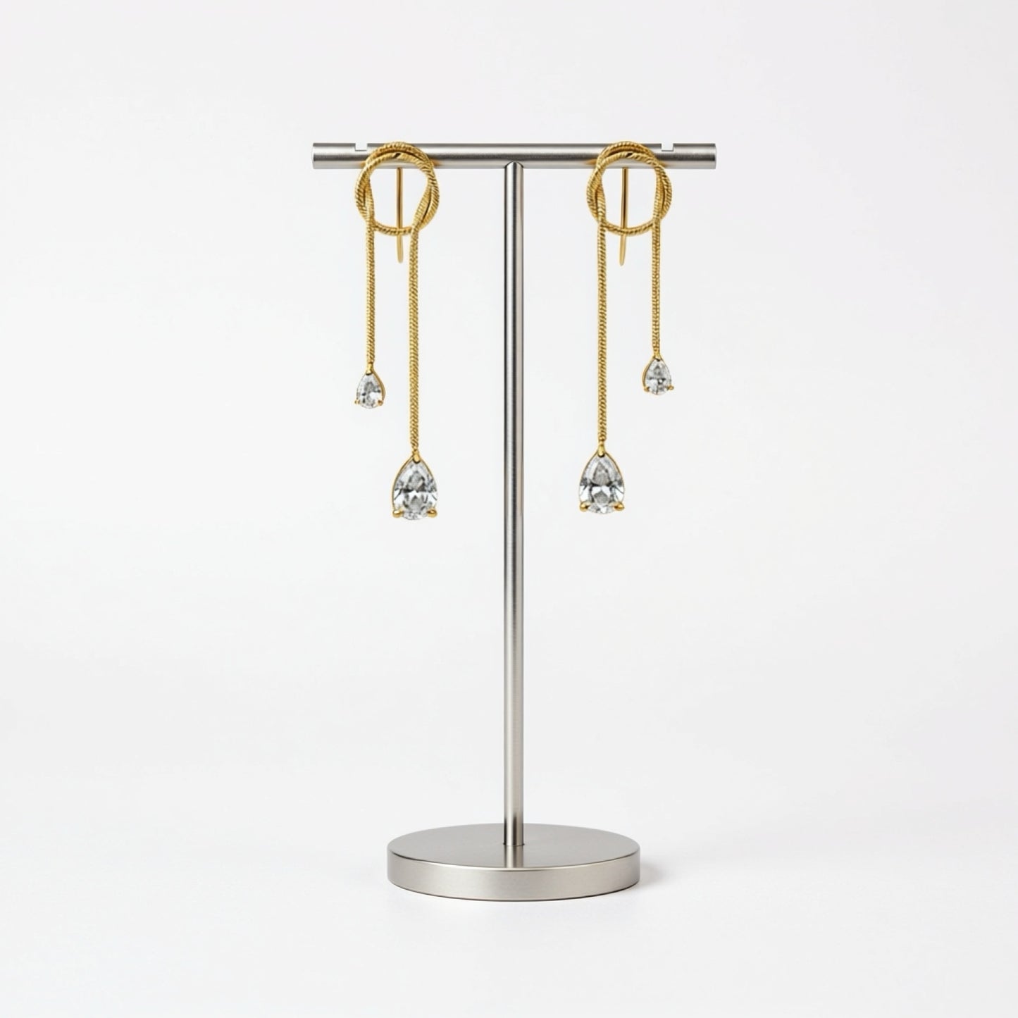 ADORN - Morning Light Teardrop Crystal Dangle Earrings