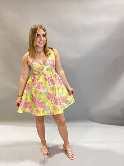 Floral Flirtations Mini Dress